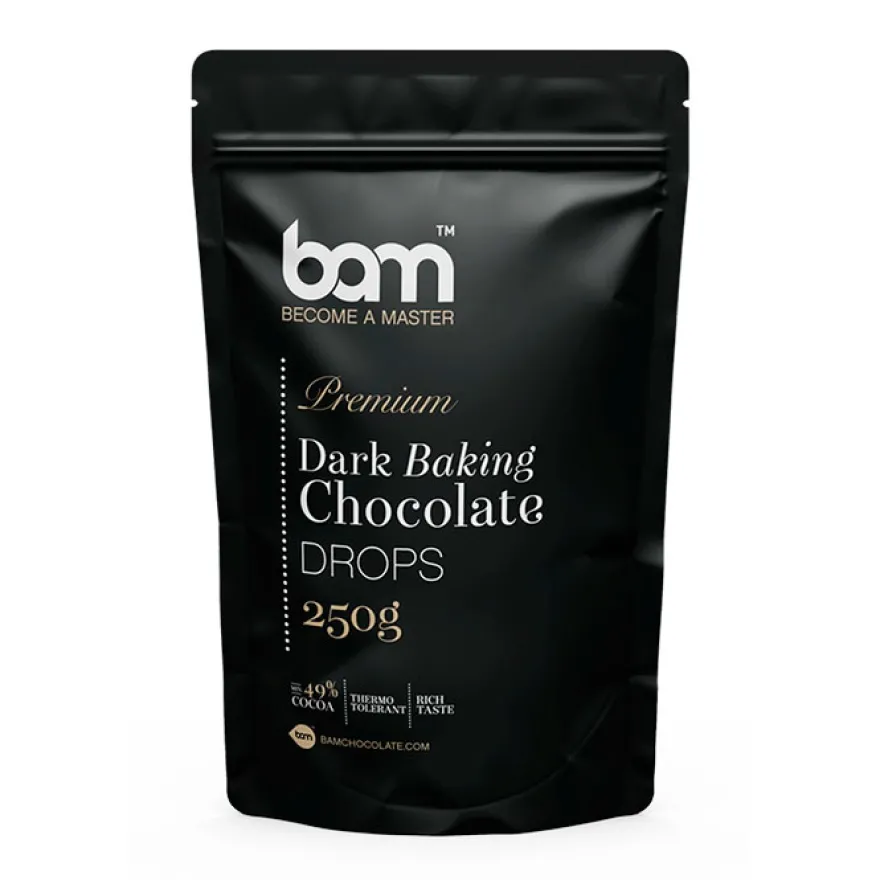 BAM Bagechokolade Mørk 250 g – (49%)