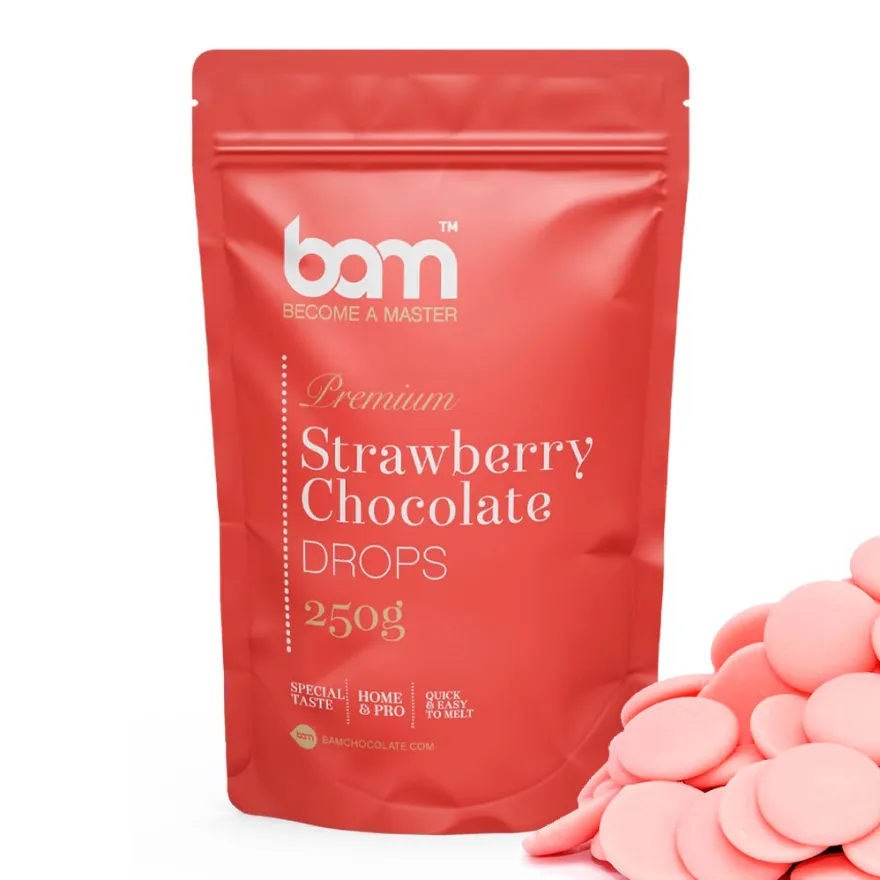 BAM Chokolade Jordbær 250 g