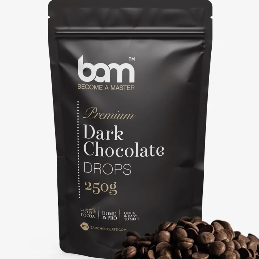 BAM Chokolade mørk, 250 g – (55,6%)