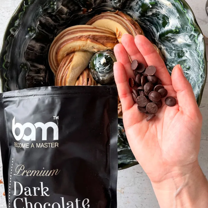 BAM Chokolade Mørk 1 kg – (55,6%)