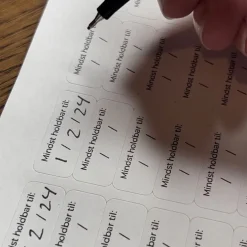Åbnet etiketter / labels – 189 stk.