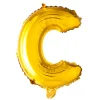 Bogstav Ballon “C” Guld 41 cm.