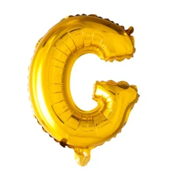 Bogstav Ballon “G” Guld 41 cm.