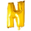 Bogstav Ballon “N” Guld 41 cm.