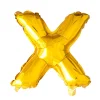 Bogstav Ballon “X” Guld 41 cm.