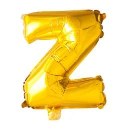 Bogstav Ballon “Z” Guld 41 cm.