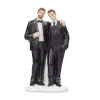 Bryllupsfigur / Topfigur Brudepar Mænd 11,5 cm