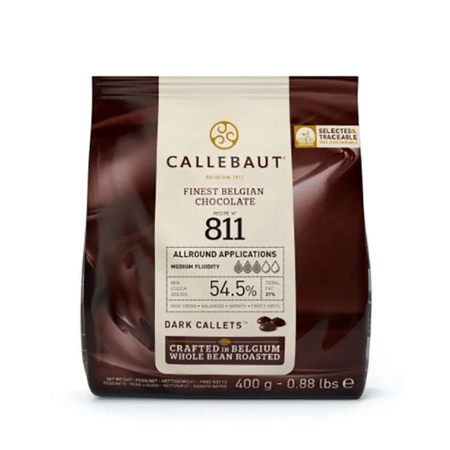 Callebaut Chokolade mørk, 400g – (54,5%)