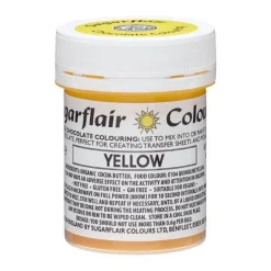 Chokoladefarve Gul 35g – Sugarflair