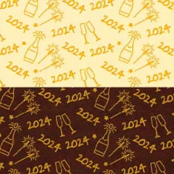 Chokoladefolie / Transfer Sheet Nytår 2024