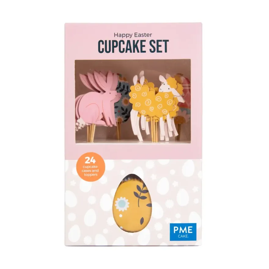 Cupcake Sæt – Happy Easter – 24 sæt – PME