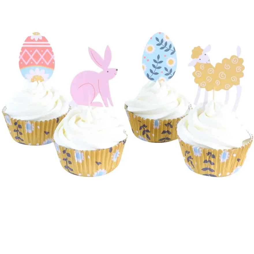 Cupcake Sæt – Happy Easter – 24 sæt – PME
