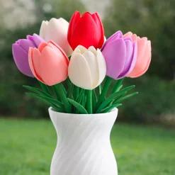 3D-printet kunstig tulipan – Flere farver