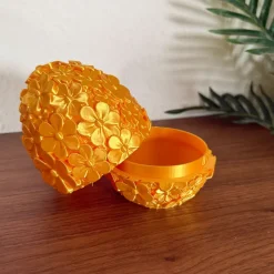 3D Printet Marguerit Påskeæg – Daisy Bloom Container – Valgfri Farve