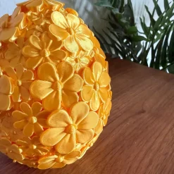 3D Printet Marguerit Påskeæg – Daisy Bloom Container – Valgfri Farve