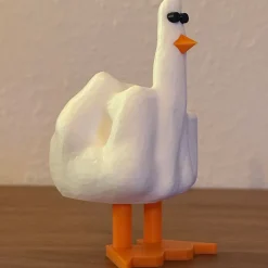 “Duck You” Figur – Den Sjove And med Attitude – 3D-Printet