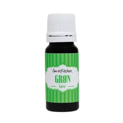 Farve flydende Grøn – Frugtfarve – Sweetkichen 10 ml.