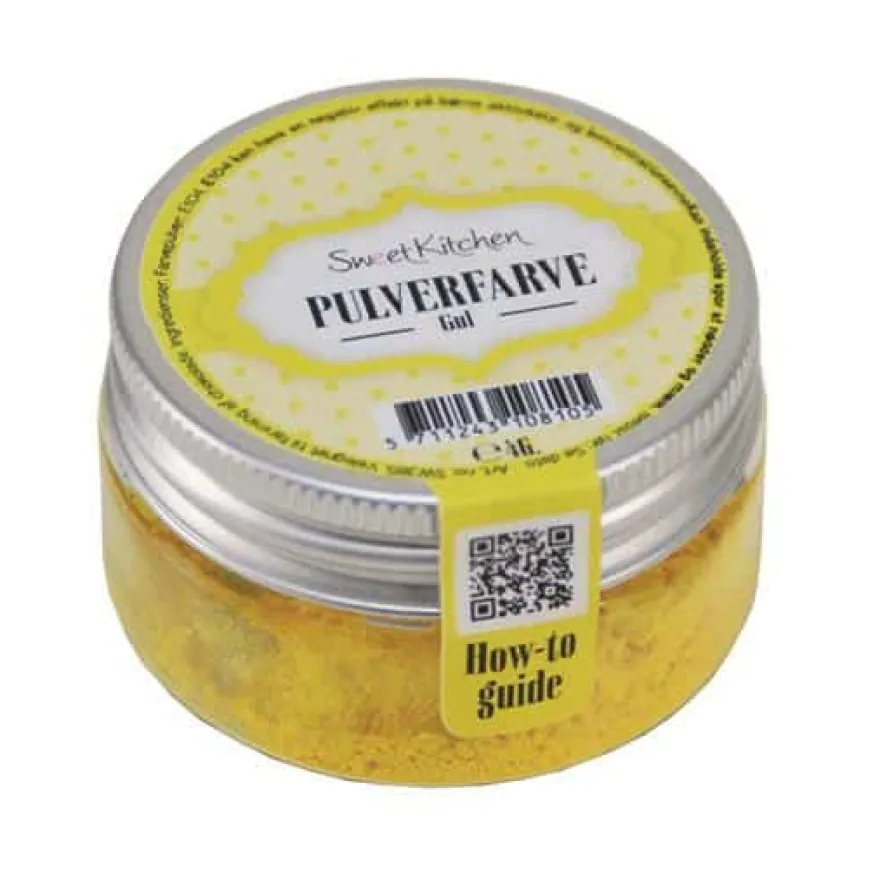 Gul pulverfarve 4g – Sweetkitchen