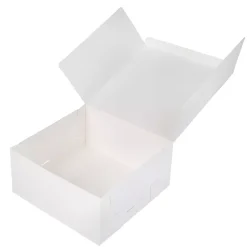 Kageboks / Kageæske Hvid 21 x 21 x 10 cm