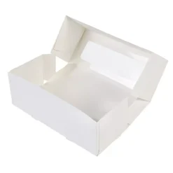 Kageboks / Kageæske Hvid – 25 x 10 x 9 cm