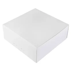 Kageboks / Kageæske Hvid 25 x 25 x 10 cm