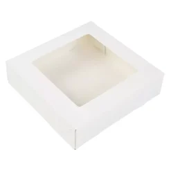 Kageboks / Kageæske Hvid 19 x 19 x 5 cm