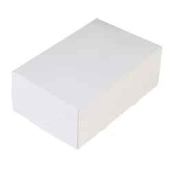Kageboks / Kageæske Hvid – 21 x 14 x 8 cm