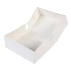 Kageboks / Kageæske Hvid – 21 x 14 x 8 cm