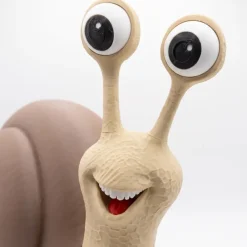 Kæmpe Havesnegl – 3D-printet Havefigur (35 cm) – Valgfri farve på skallen