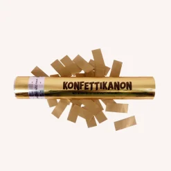 Konfettikanon / Konfettirør 30cm – Guld