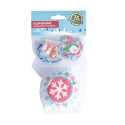 Muffinforme Med Julemotiver og Toppers