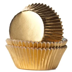 Muffinsforme guld folie 24 stk. – House of Marie