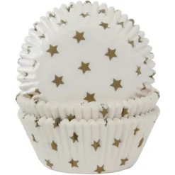Muffinsforme Guld Stjerner 50 stk. – House of Marie