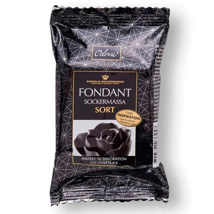 ODENSE Fondant sort 150 g