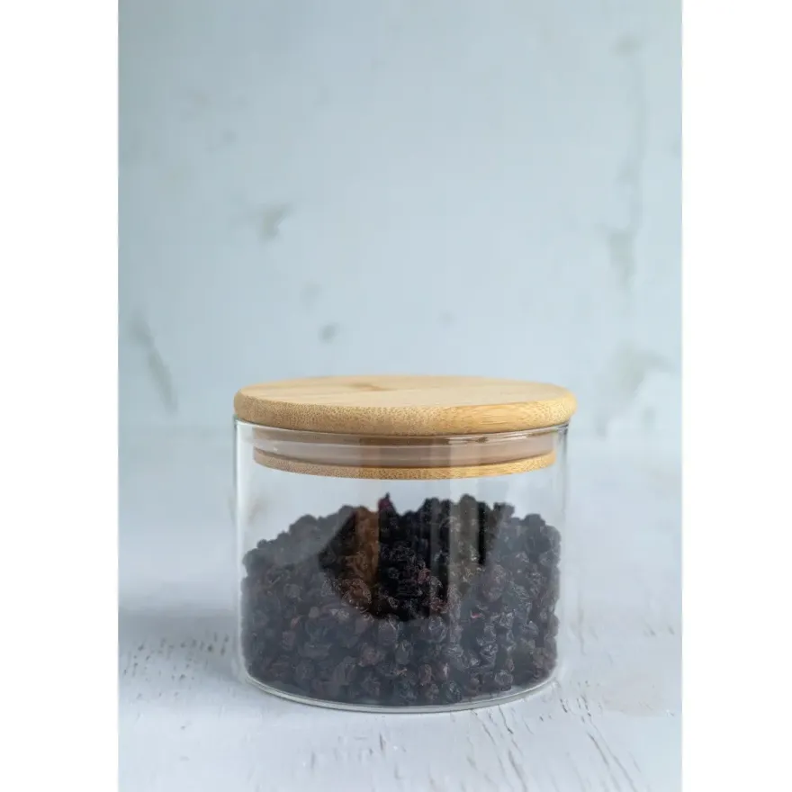 Opbevaringsglas med Bambuslåg (400 ml) – BrandNewCake