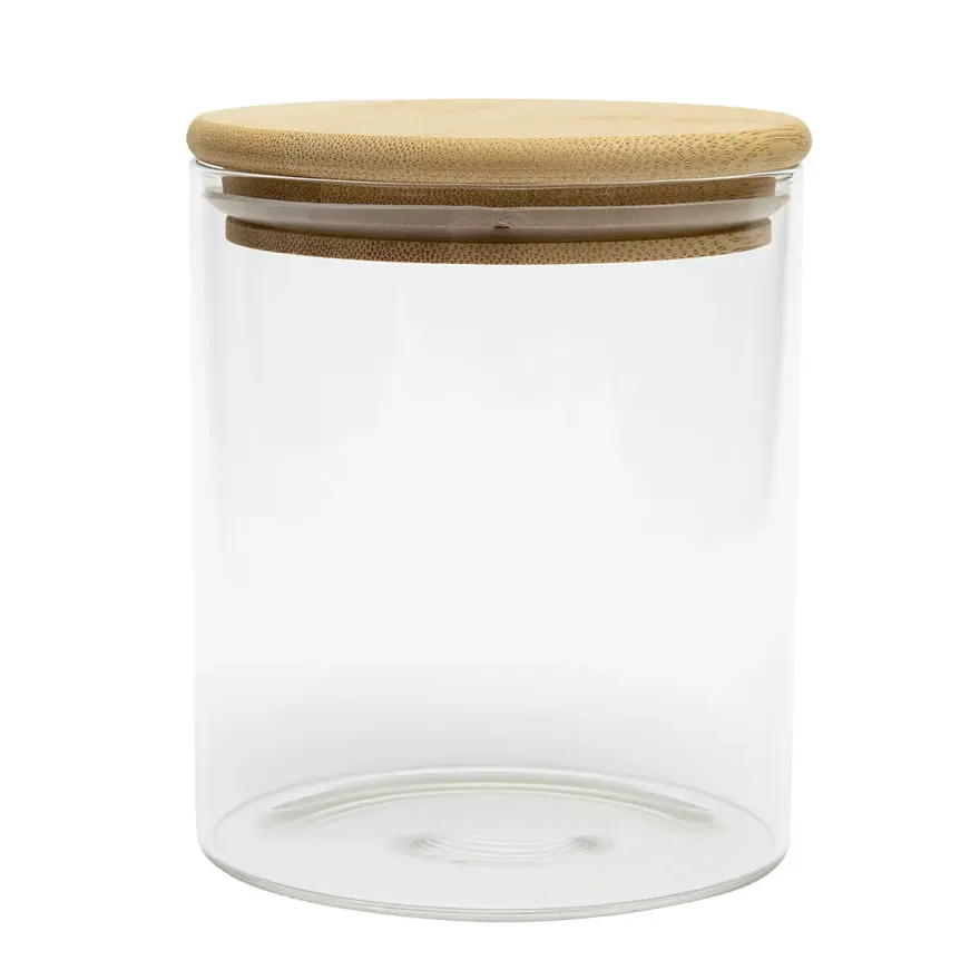 Opbevaringsglas med Bambuslåg (750 ml) – BrandNewCake