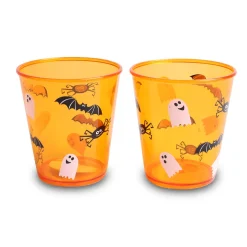 Orange Halloween Plastikkrus 2 stk.