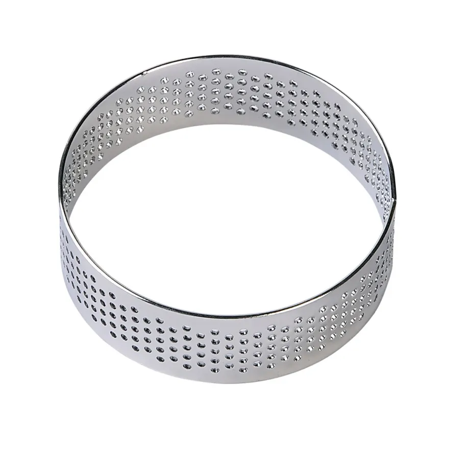 Perforeret Tærtering / Kagering Ø 6 cm.