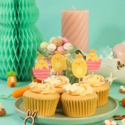 Påske Cupcake Toppers Kyllinger – PME – 24 stk.
