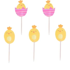 Påske Cupcake Toppers Kyllinger – PME – 24 stk.
