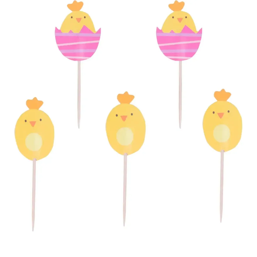 Påske Cupcake Toppers Kyllinger – PME – 24 stk.