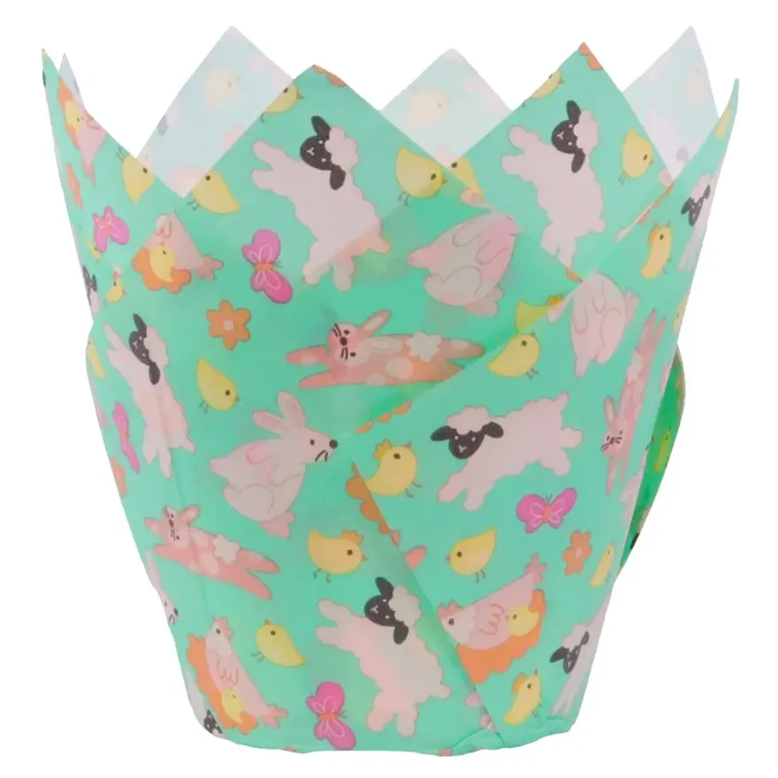 Påske Tulipan muffinsforme – 24 stk. – Easter Animals – PME