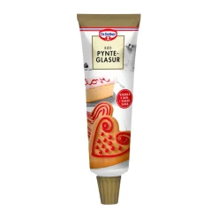 Pynteglasur Rød 125g – Dr. Oetker