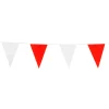 Rød / Hvid Vimpel Flagguirlande 10 m
