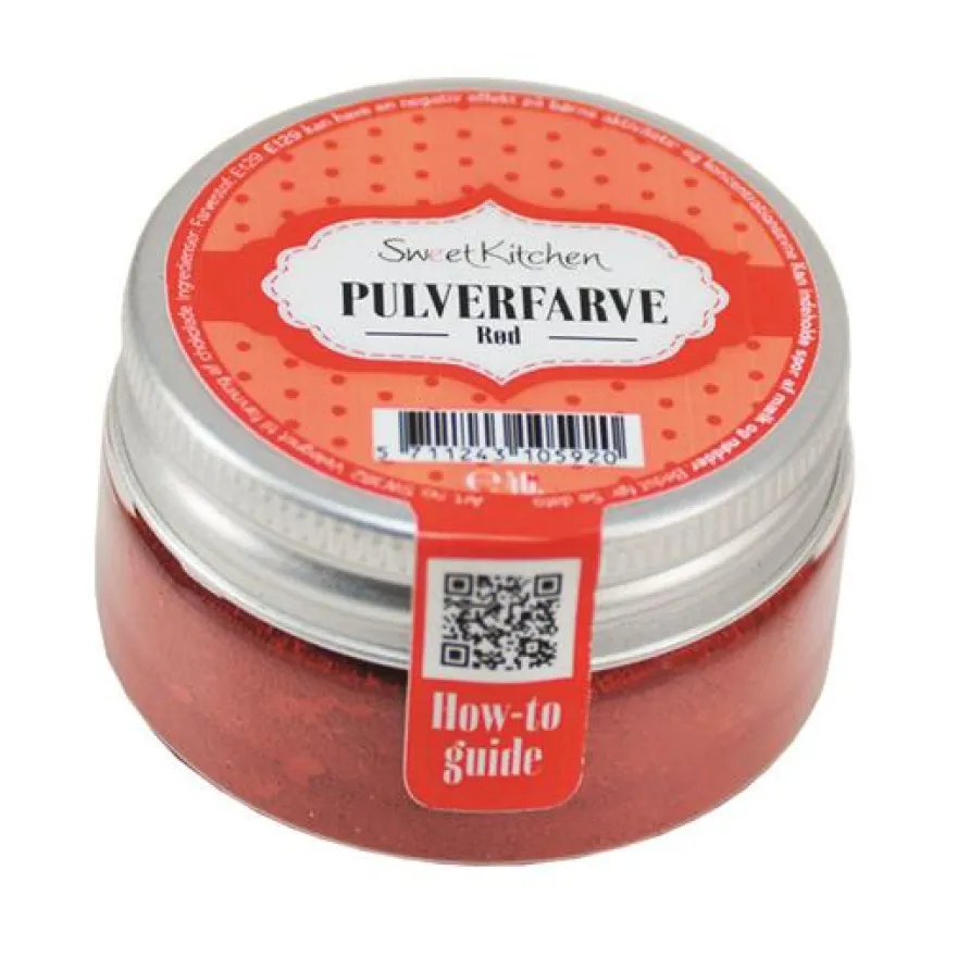 Rød pulverfarve 4g – Sweetkitchen