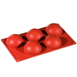 Silikoneform halvkugle 80x40mm – Pavoni