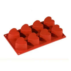 Silikoneform Hjerte Rød – Pavoni