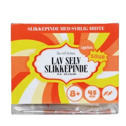 Slikkepindekit / Lav selv slikkepinde sæt – Appelsin med syrlig midte