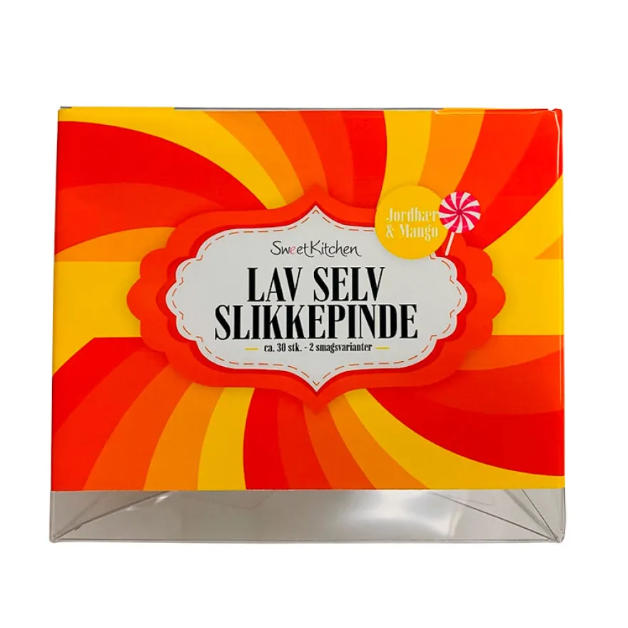 Slikkepindekit / Lav selv slikkepinde sæt – Jordbær / Mango