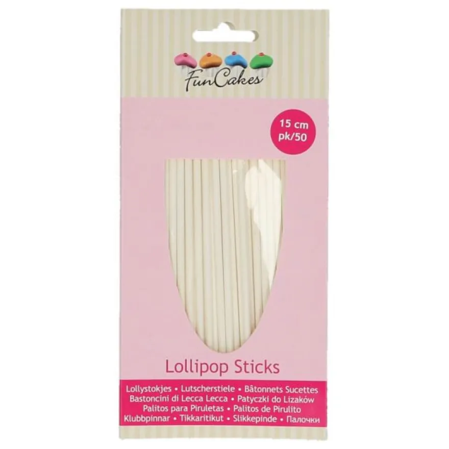 Slikkepinde – Lollipop Sticks – 15cm – 50 stk